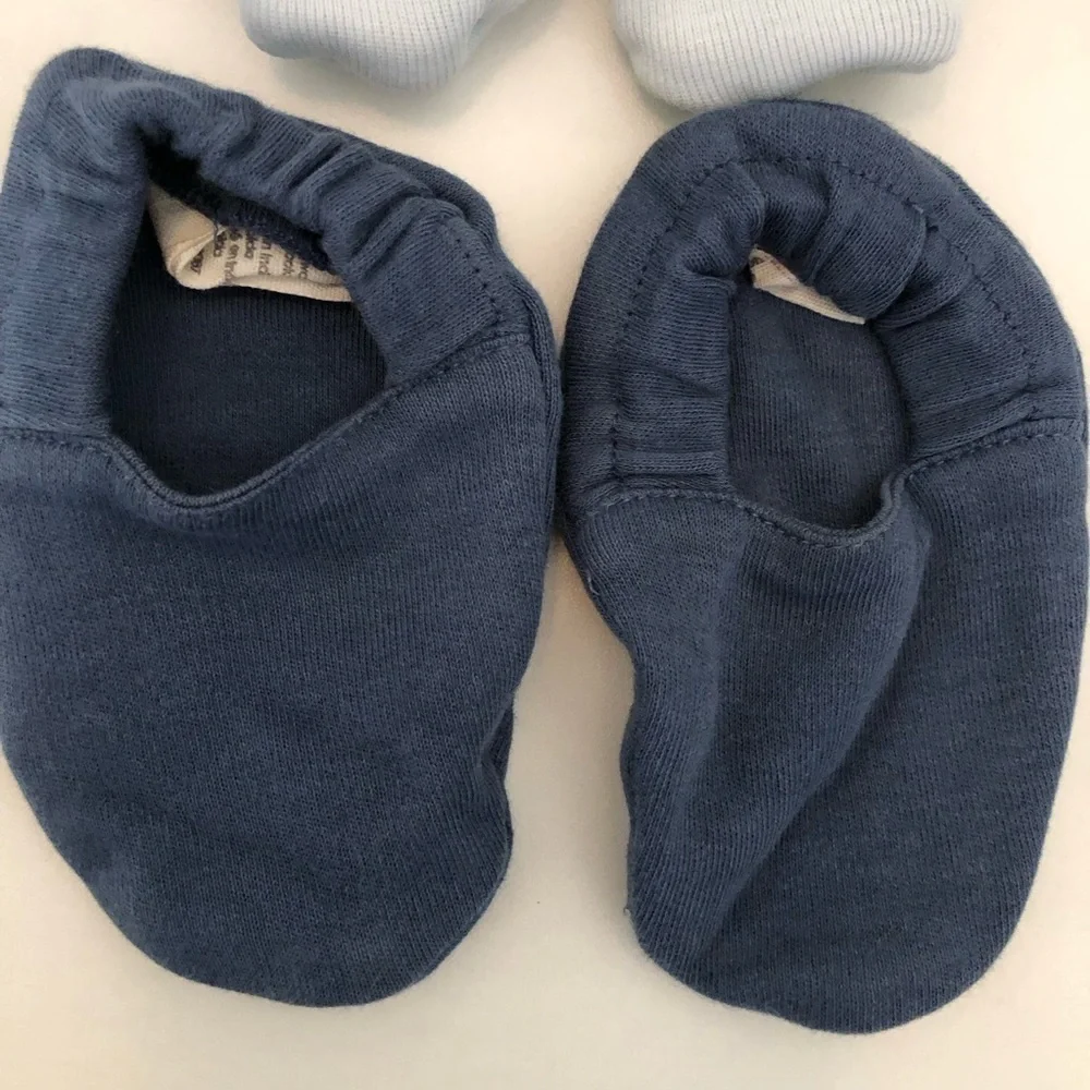 Kate Quinn Blue Baby Booties 0-3M and 6-12 M